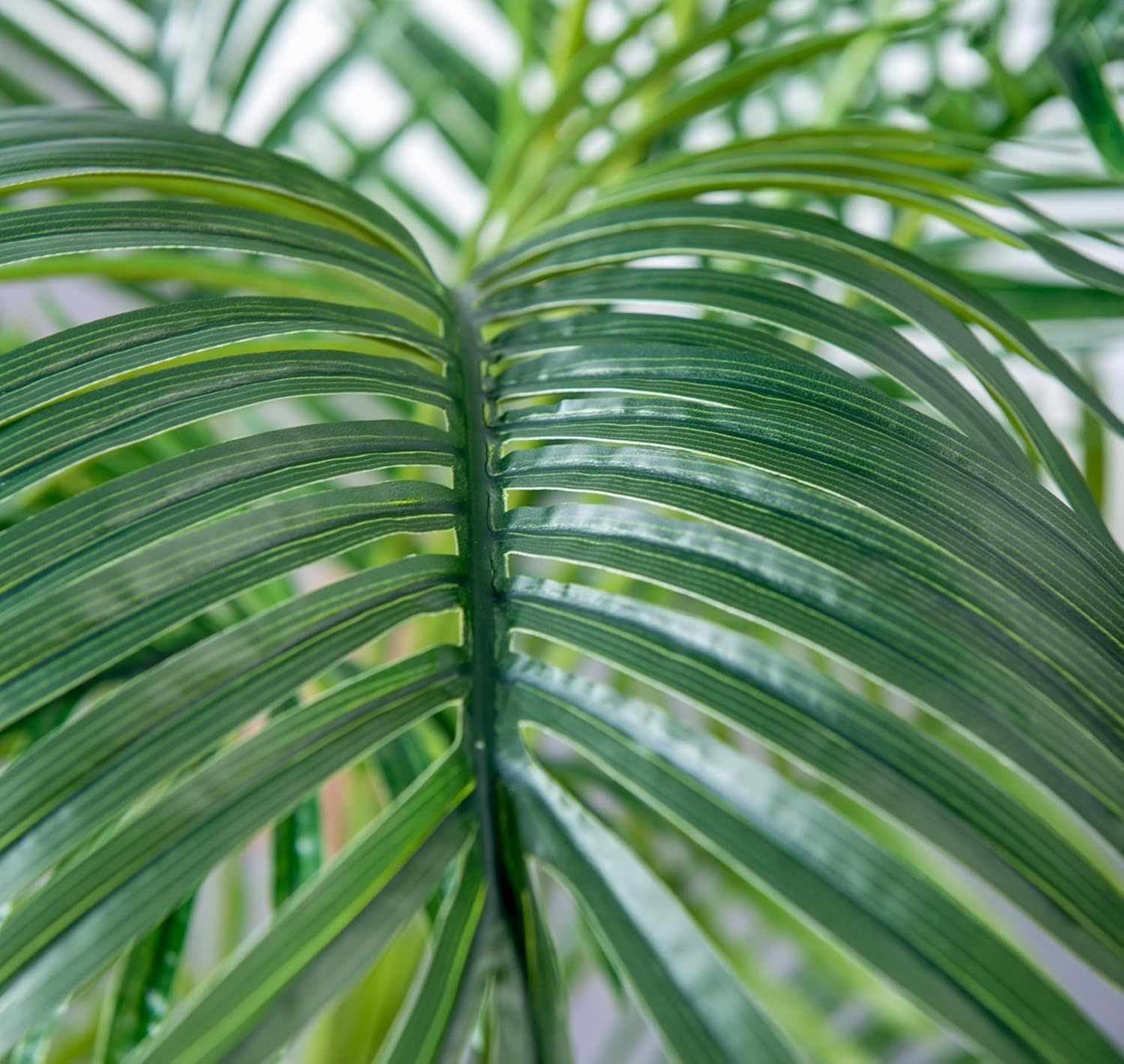 4.5FT 2Packs Artificial Palm Tree,Faux Areca Palm Plant with Real Touch Leaves a