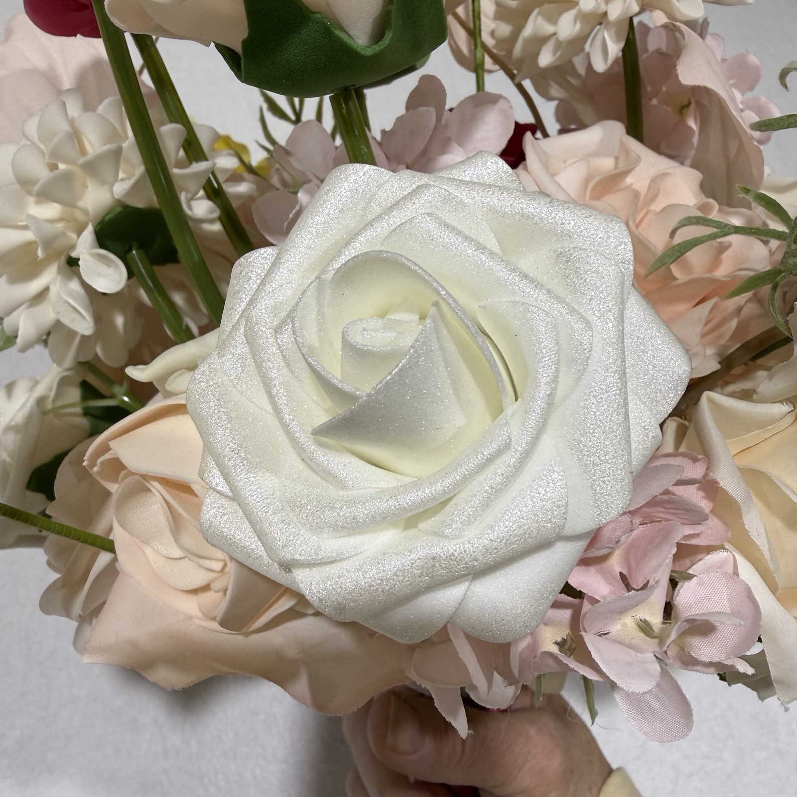 Elegant Silk Artificial Spring Flowers Wedding Bouquet Bridal Bridesmaid