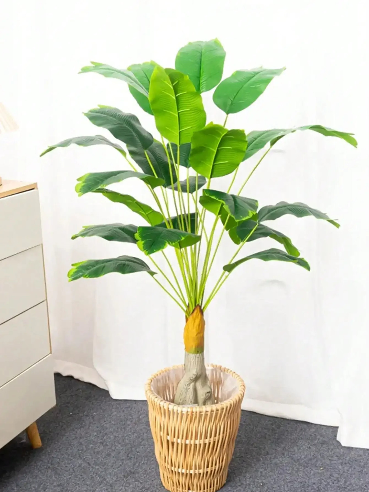 Artificial Tropical Palm Tree Large Fake Plant Real Touch Home Garden Decor
