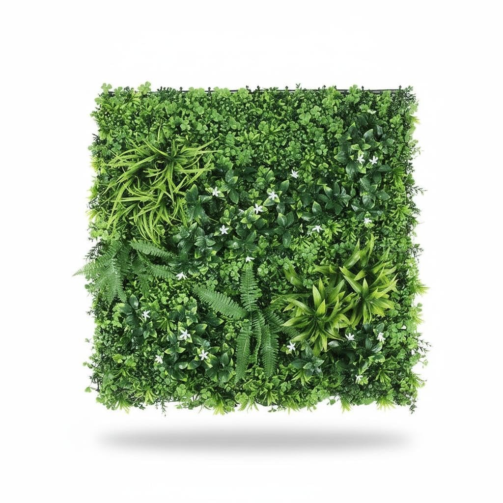 6-Pack Artificial Boxwood Wall Panels 40x40in Each 6-Plant Mix for Weddings