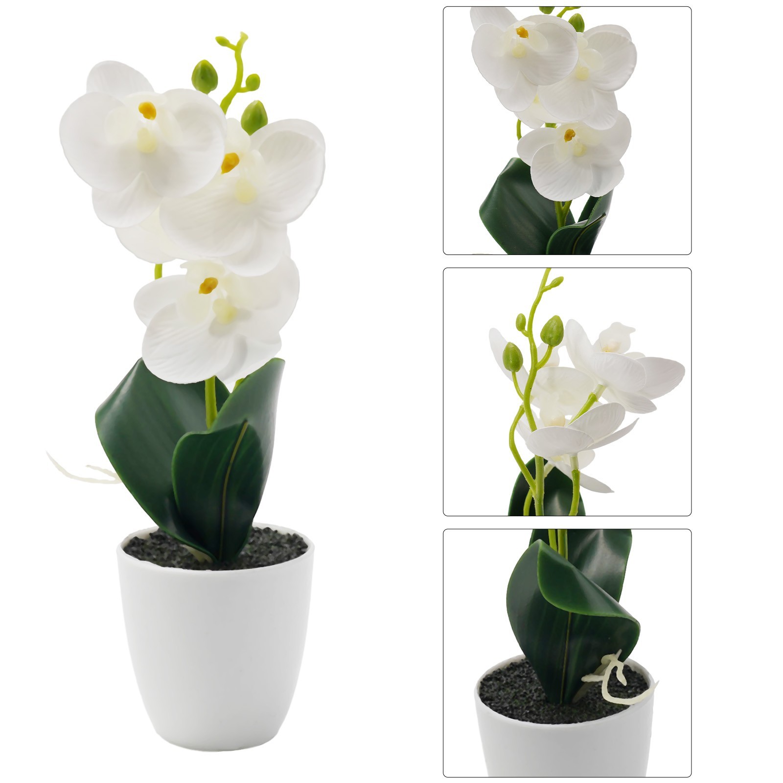 Silk Artificial Fake Orchid Flower Potted Plant Bonsai Party/Garden/Home Decor