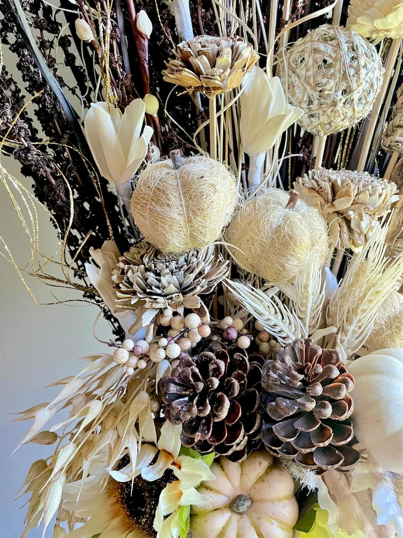 Large Sunflower Floral Arrangement: Fall Home Decor, Thanksgiving Centerpiece