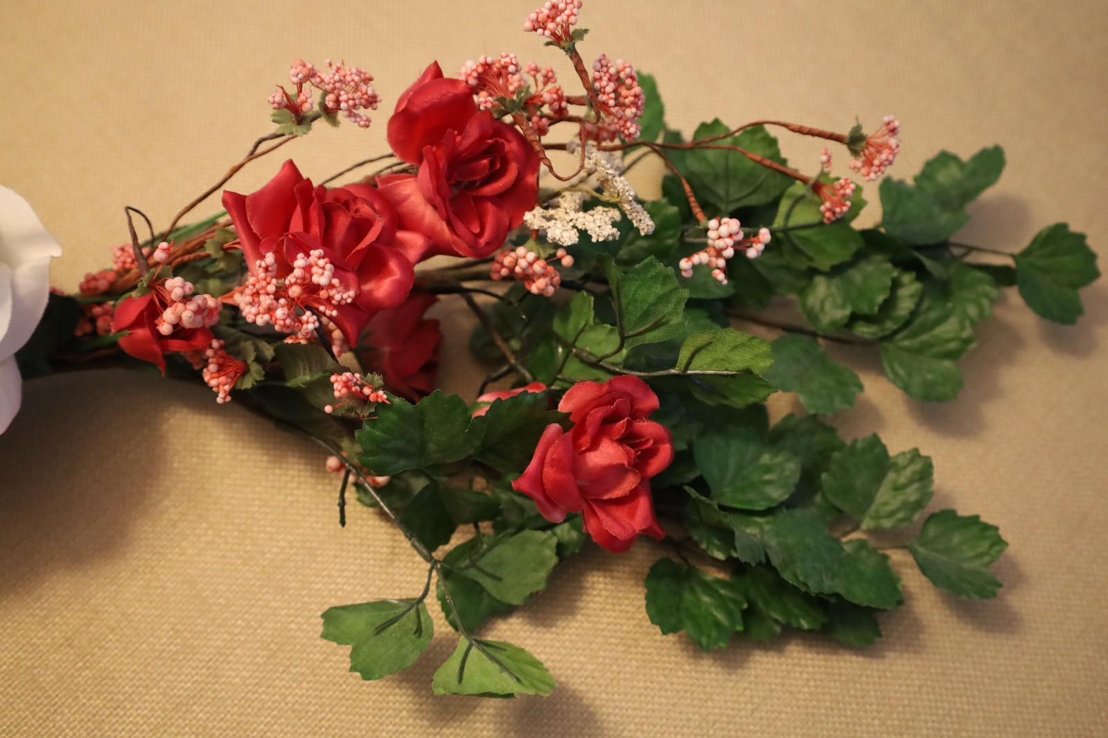 Spring Faux Silk Floral Door or Wall Swag