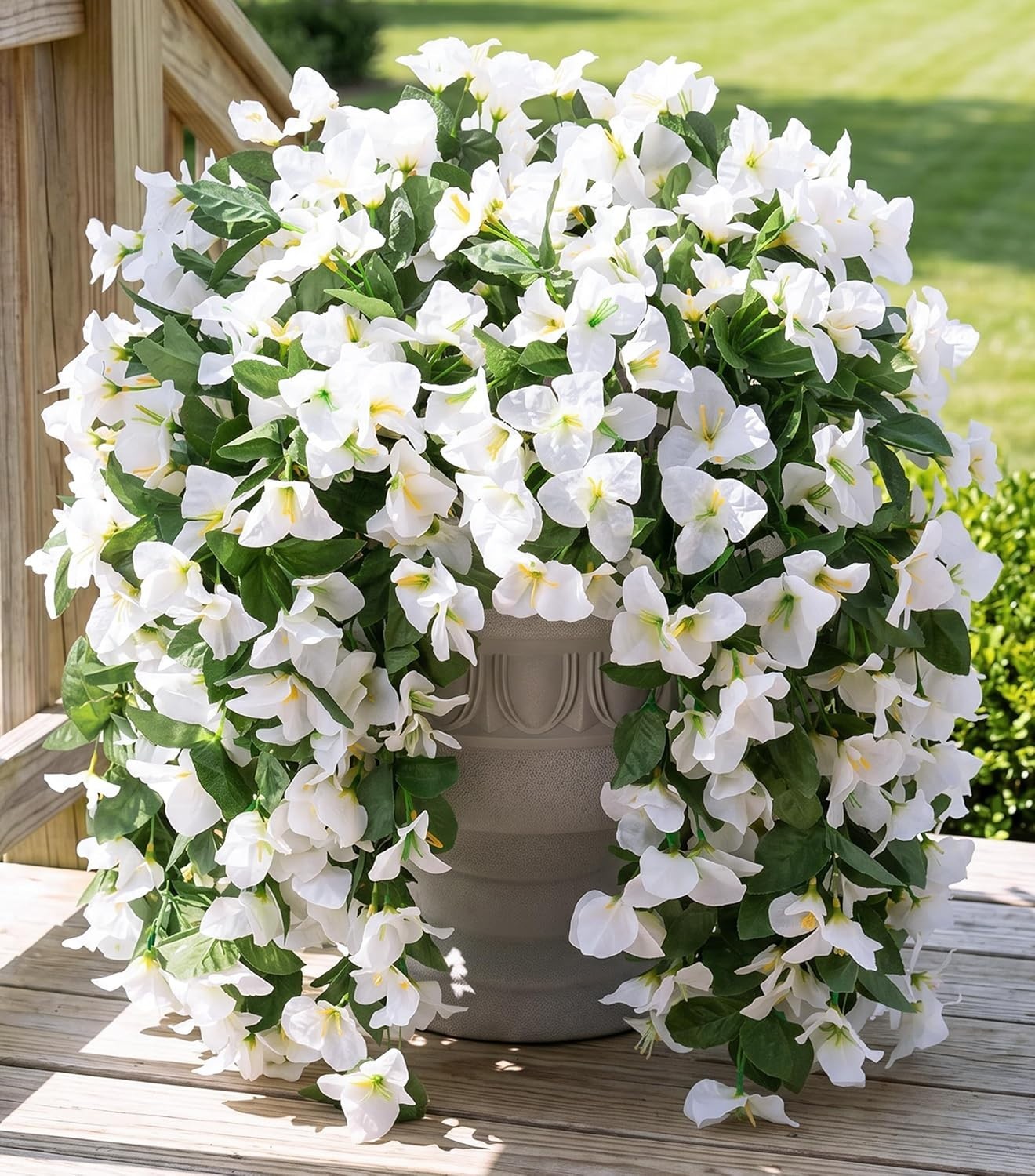 Faux Bougainvillea Artificial Flowers for Outdoors Fake Plants Outside Decora…