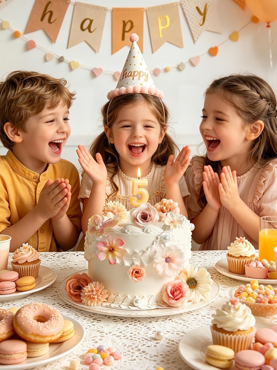 Artificial Flowers Fake Floral Heads for Crafts Weddings Home Decor 45 Pcs