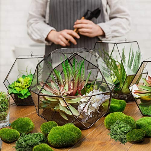 80 Pcs Assorted Faux Moss Rocks & Green Stones for Floral Arrangements & Crafts