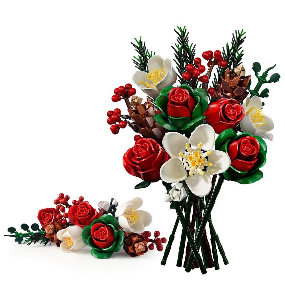 High-Quality All-Age Strong Quick-Assembly Realistic Flower Bouquet Building Set