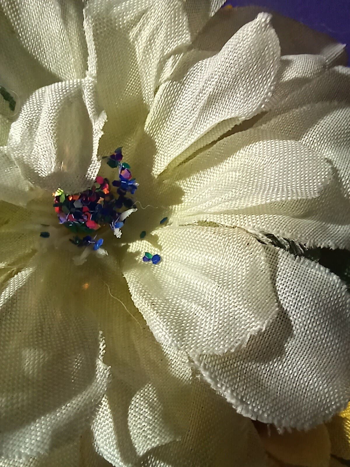 Artificial Flower Arrangement Vintage Green Vase Glass Butterfly On Gold Chain