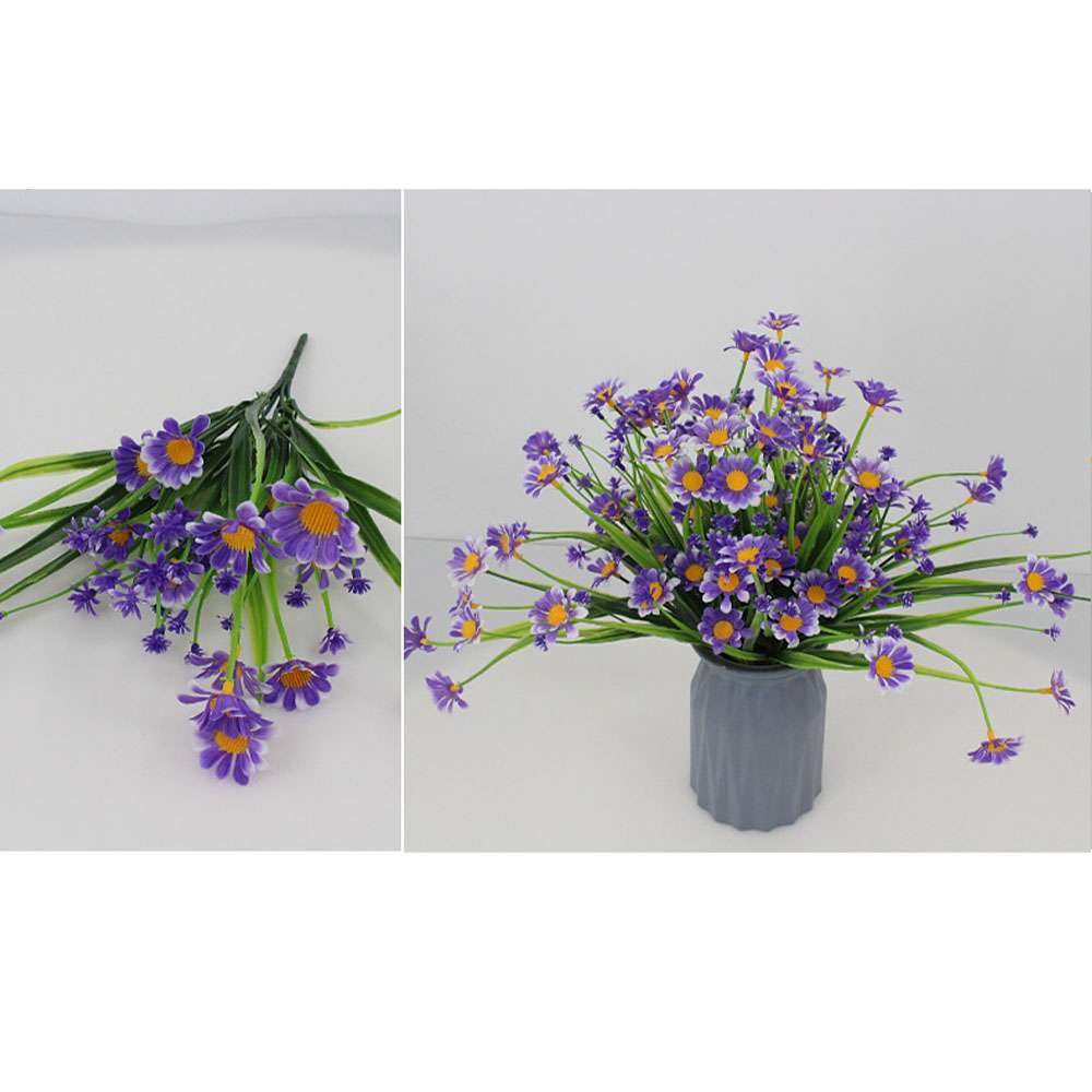 Artificial Flowers Fake Plants Wedding Decor Daisy In/Outdoor Home Garden Decor