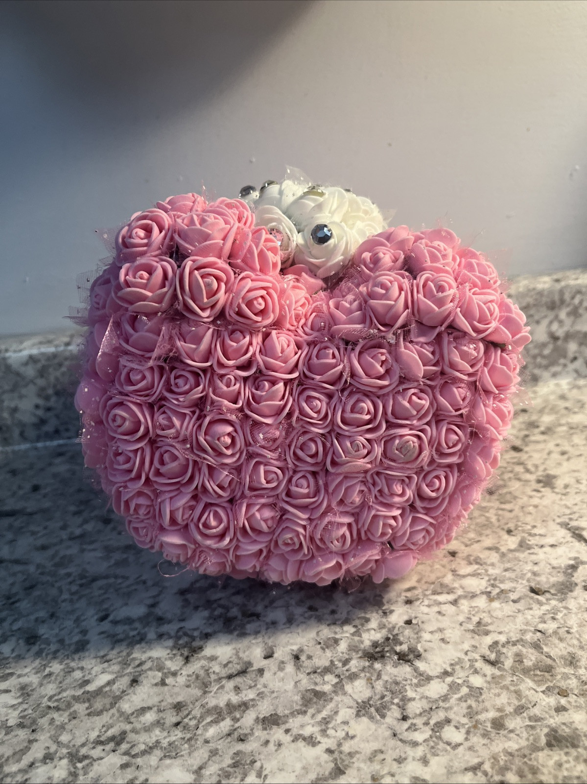Bear Heart Artificial Flower Rose Teddy For Women Valentines Gift- USA Seller