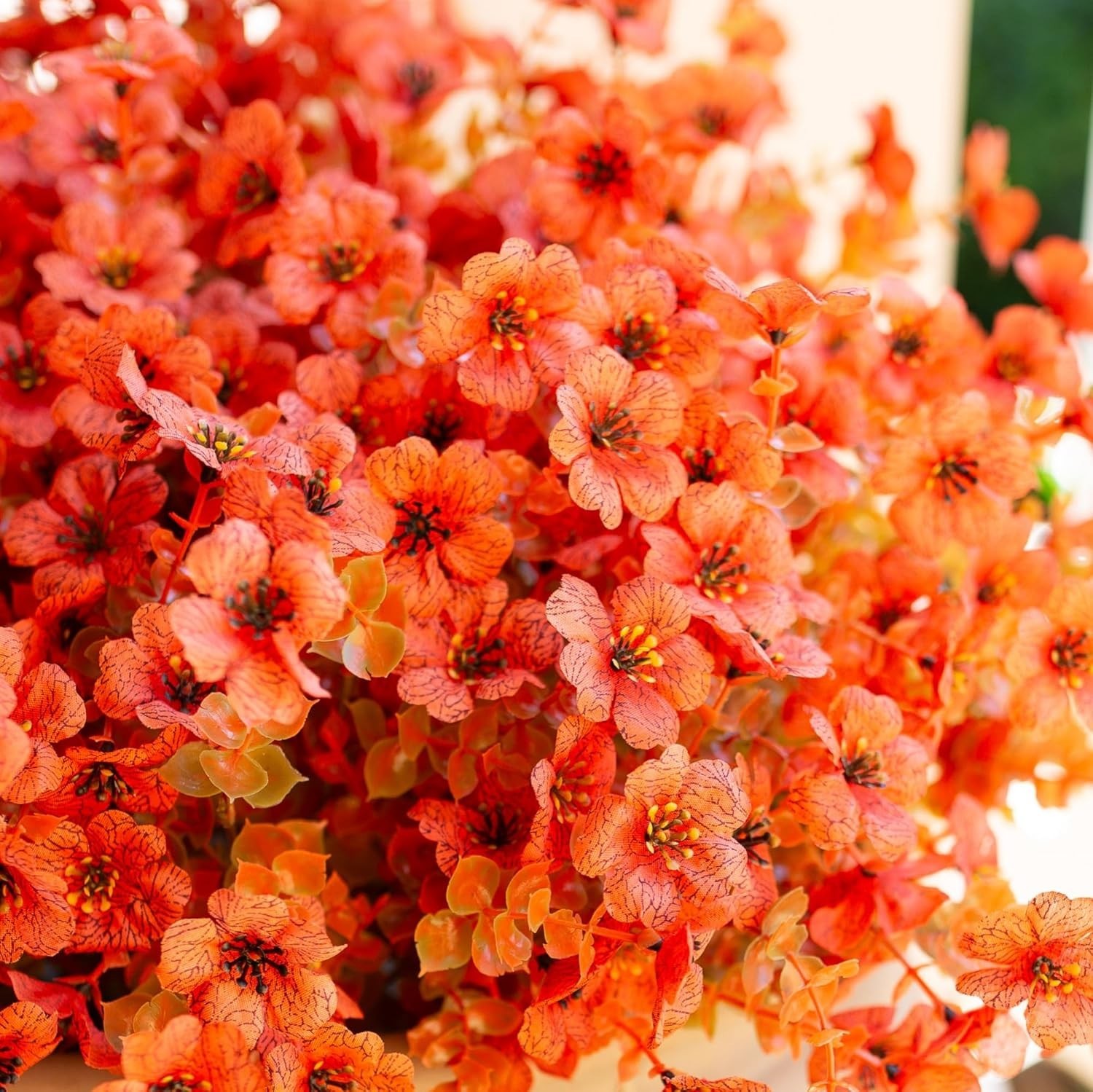 Artificial Fall Flowers Faux Mums for Outdoor Indoor Garden Home Decoration, …