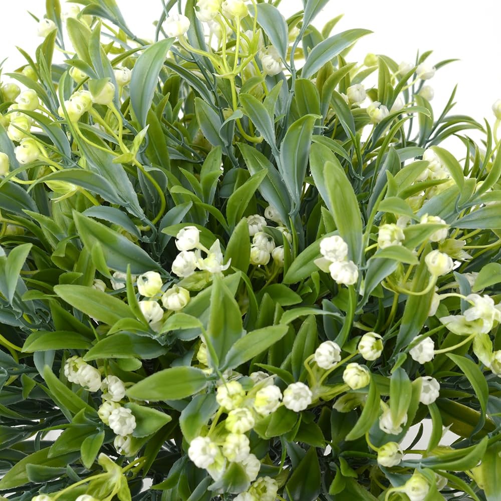 12pcs Artificial Flowers for Outdoor Artificial Plants Flowers Faux Fake Flow…