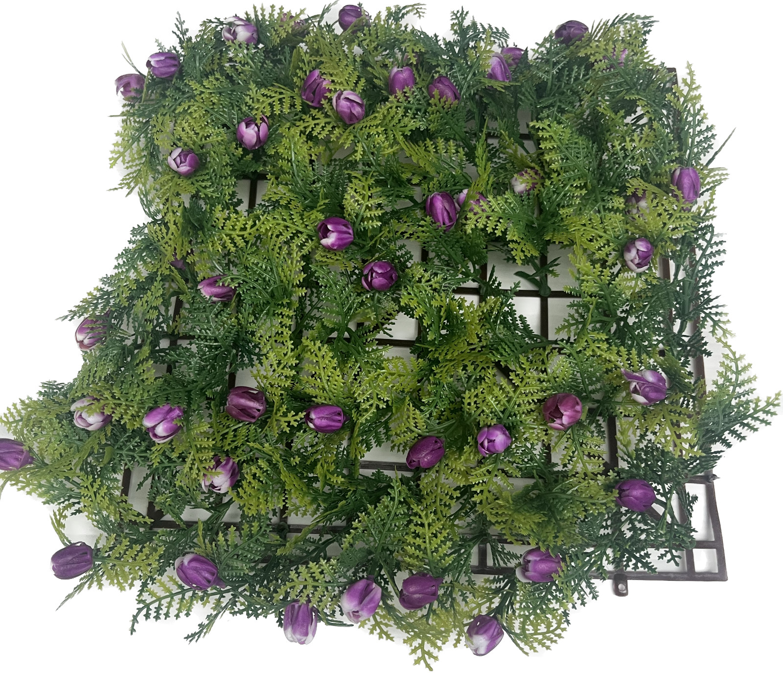 Artificial Grass Cover Mat Interlocking 10 x 10 in Vertical Tile for Indoor Use