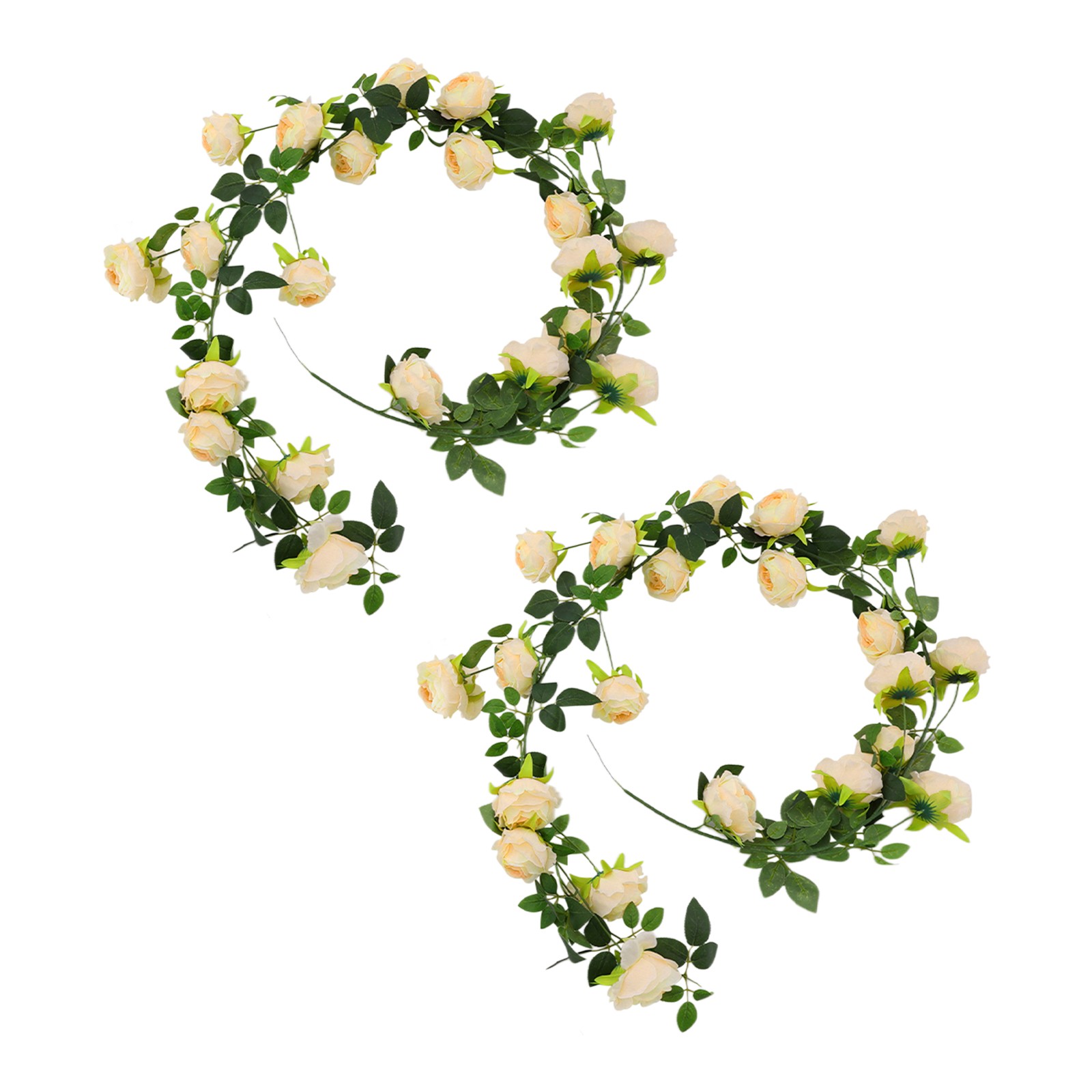 Artificial Flower Garlands Champagne Color Flower Vine Garden Wedding Decoration