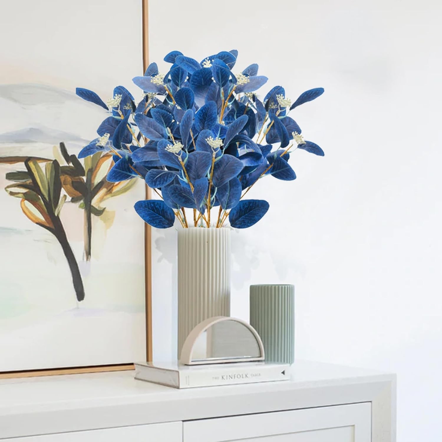 Artificial Eucalyptus Leaf Spray Greenery Vase Flower Arrangement Decoration