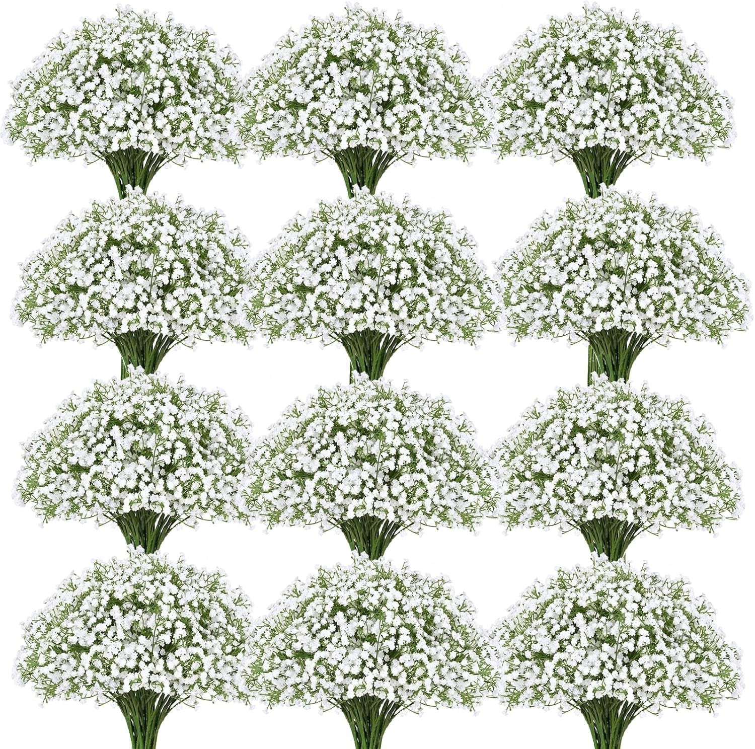 Waipfaru 100Pcs Artificial Baby Breath Flowers