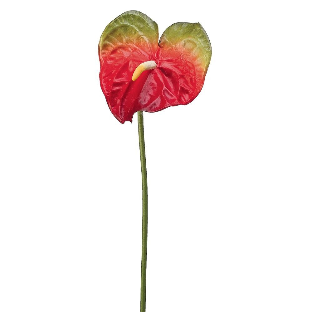 27″ Anthurium stem. Silk flower floral arrangements tropical Hawaiian flowers