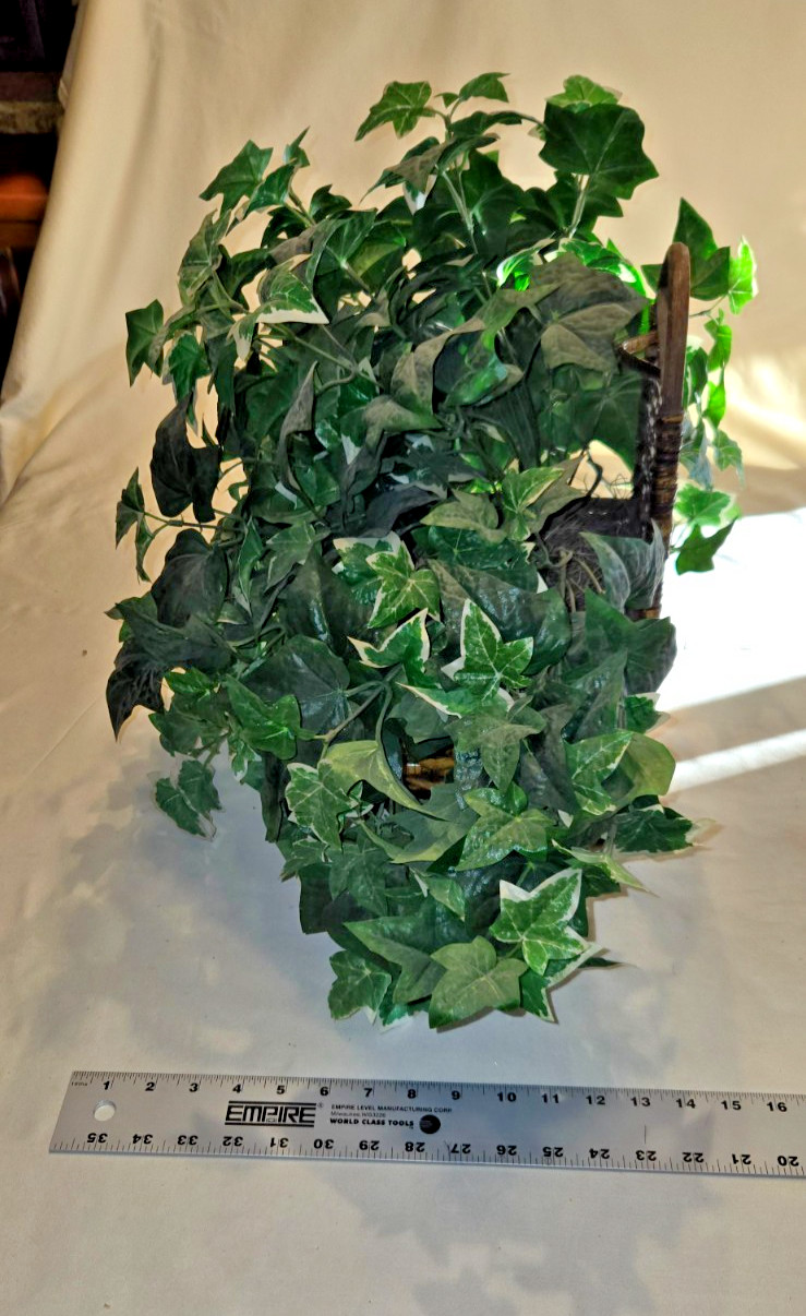 Artificial Ivy Plant in a Ledge Basket