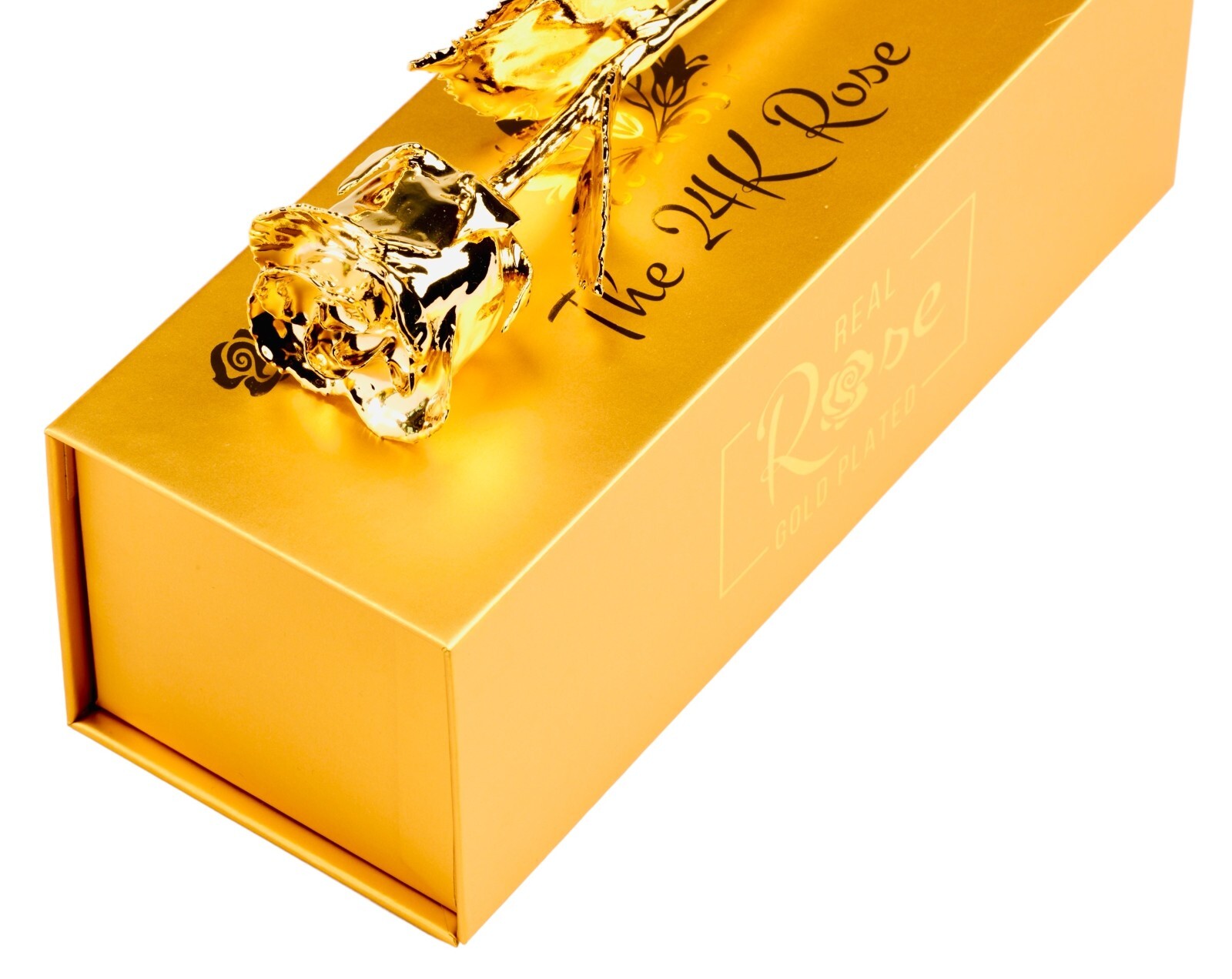 100% Natural Rose Dipped In 24K Gold, 11.5″, Wedding, Anniversary, Proposal,