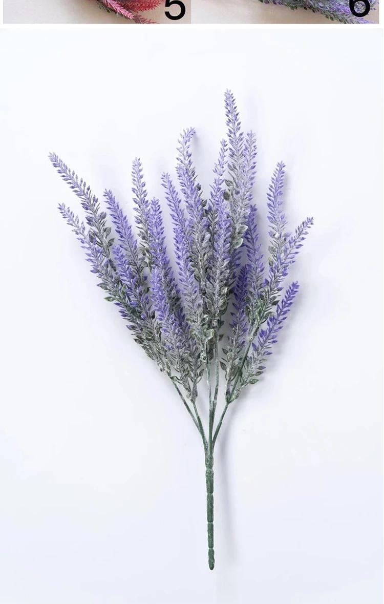 a Bunch of Provence Lavender Plastic Artificial Flowers False Plants Wedding Hom
