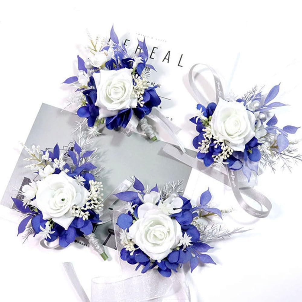 Wrist Corsage and Boutonniere Set for Prom Homecoming Wedding Party Celebrati…