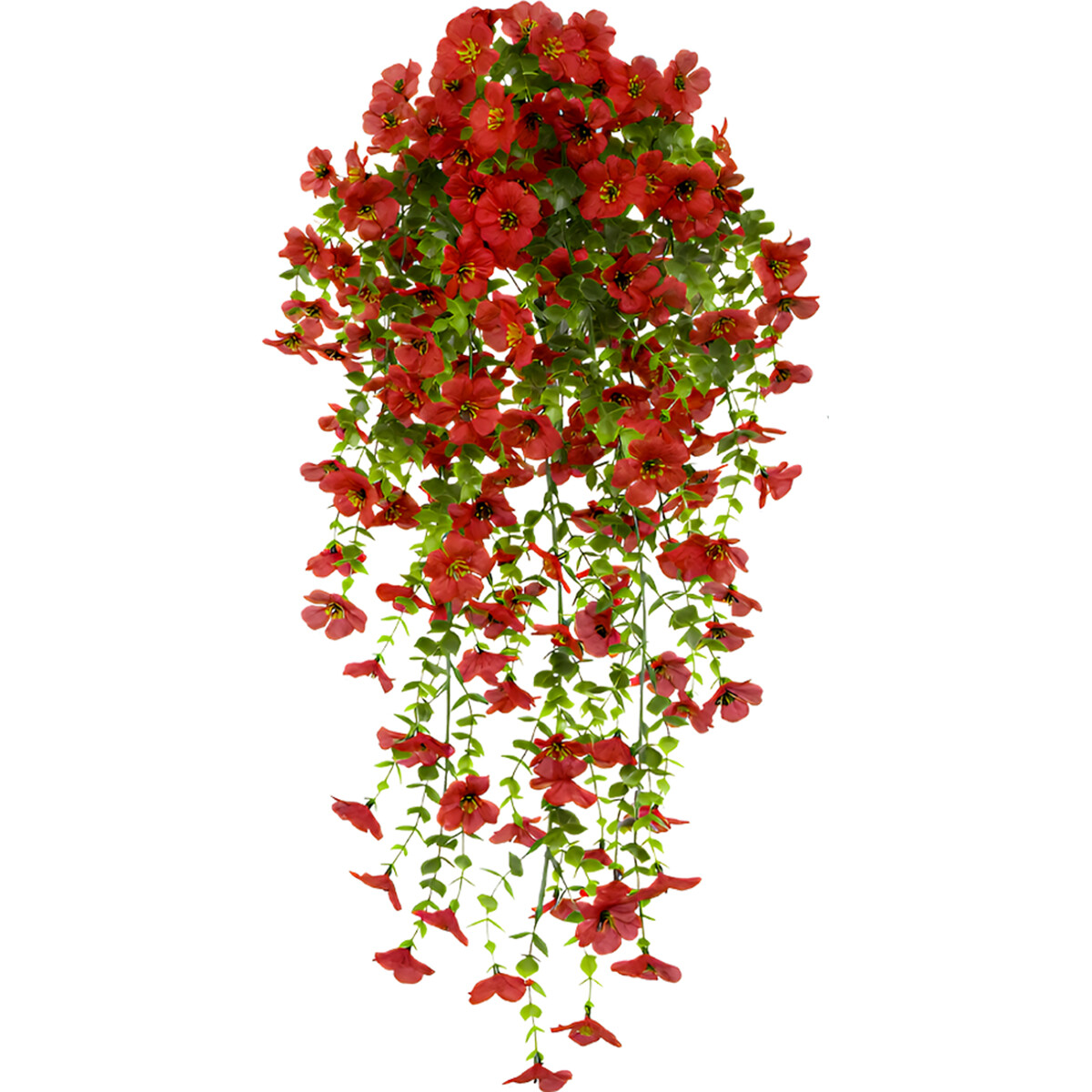 4PCS Artificial Fake Hanging Basket Plants Silk Flowers Vine Home Outdoor Decor