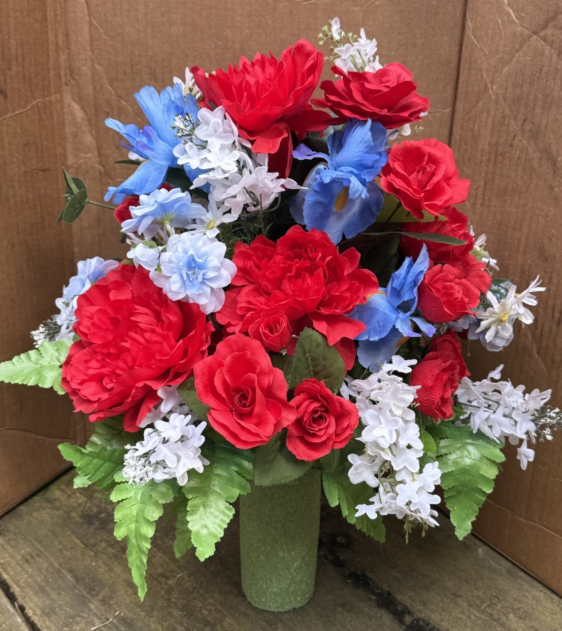 Cemetery Flowers Spring Sympathy Grave Artificial Arrangement For Loved One