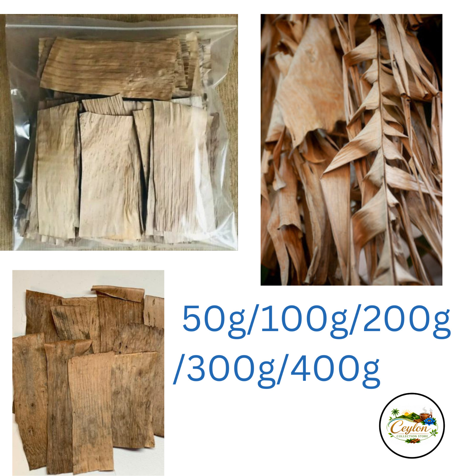 Dried Banana Leaves Natural Sun Dried Leaves 50g/100g/200g/300g/400g
