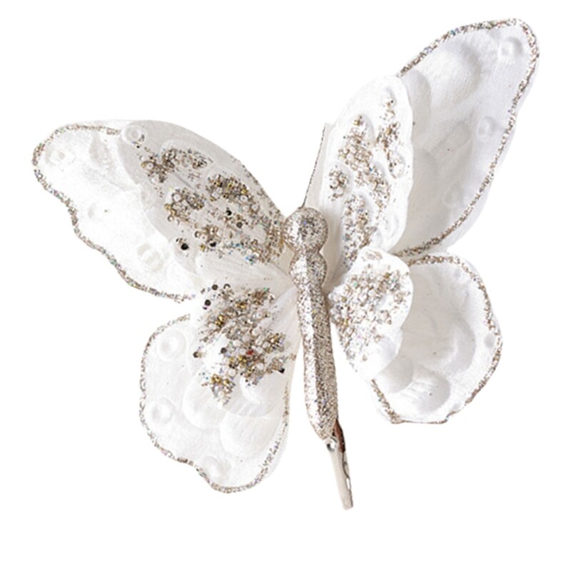 Artificial Butterfly Clip for Spring Party Home Stylish Florals Embellishments