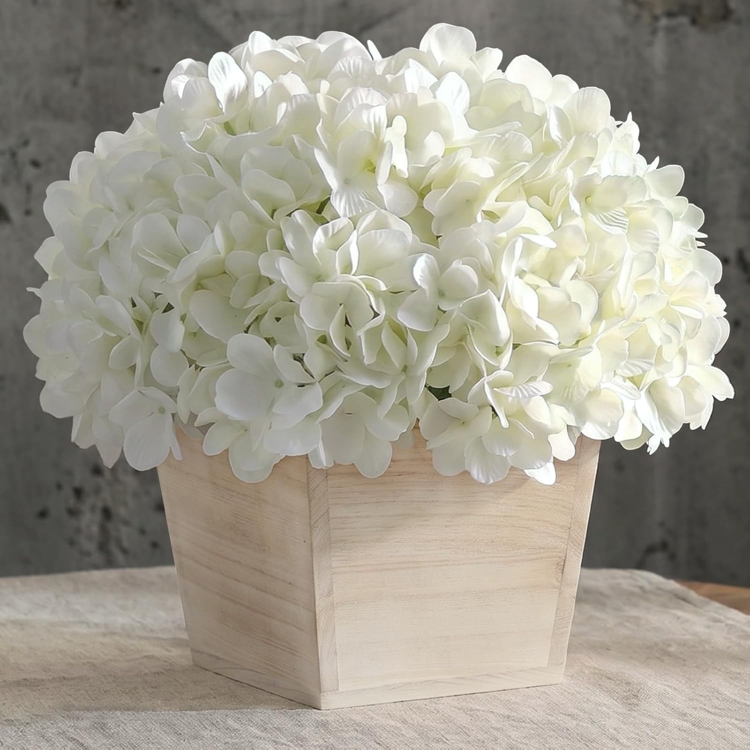 10″ Artificial Hydrangea Arrangement in Planter for Table Centerpiece, Lifeli…