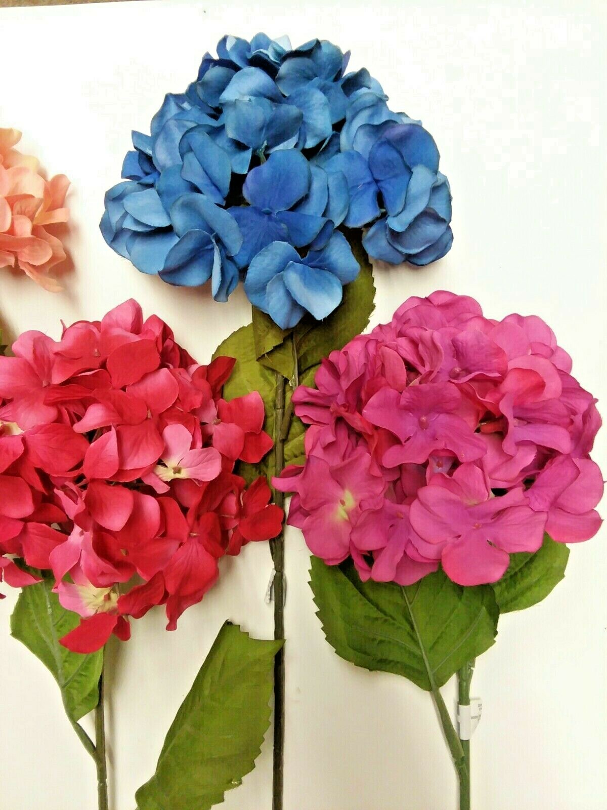 4 PC Set Mixed Hydrangeas 27″ Long Stem Artificial Flower Home General Decor US