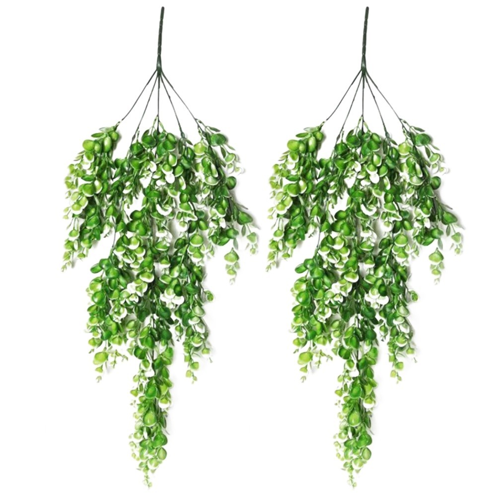 Artificial Eucalyptus Leaves Rattan Plants Set for Floral Arrangements