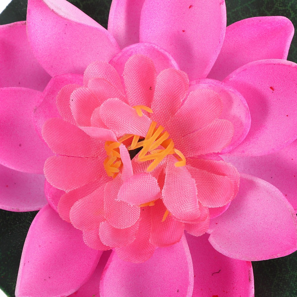 4Pcs Eva Silk Floating Lotus Flowers Assorted Colors for Garden Pond