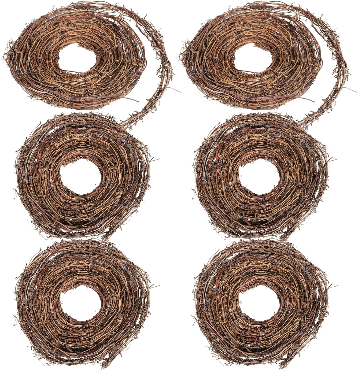 6 PCS Grapevine Garland – DIY Crafts Natural Grapevine Twig Vines, 15 Feet