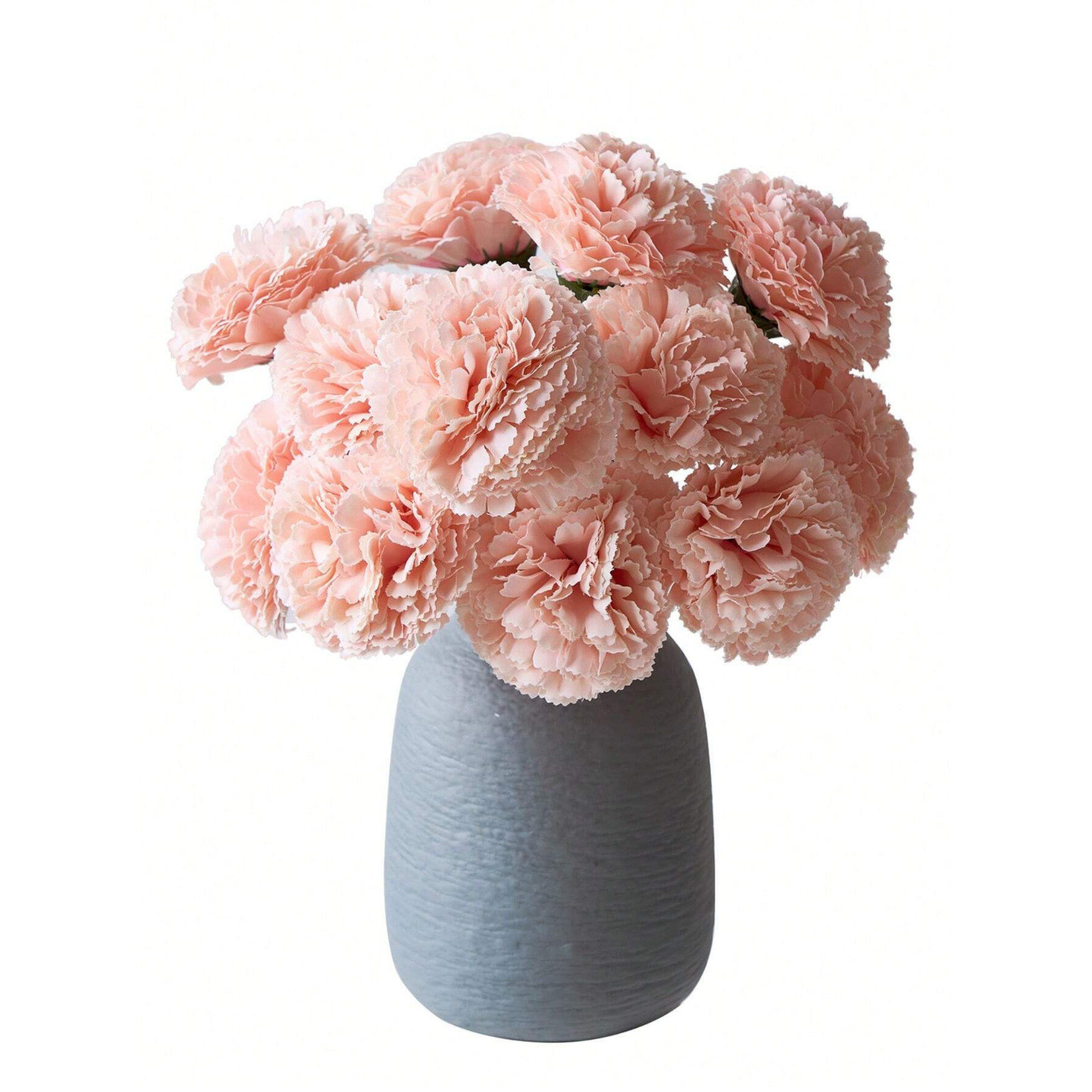 12PCS Artificial Carnation Flowers Silk Stem Wedding Funeral Bouquet Decor USA