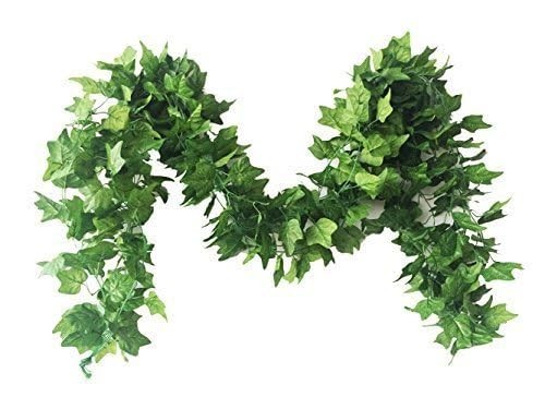 Artificial Ivy Silk Vines 40 Ft Greenery Garland Fake Hanging Plants Pack of 5