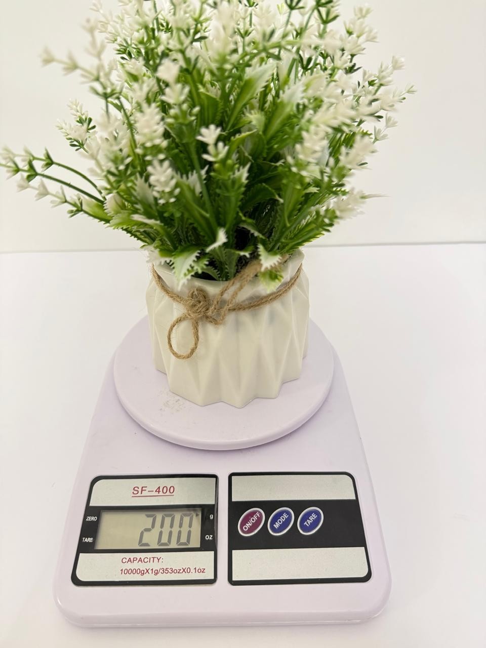 Artificial Lavender Plant Rustic Farmhouse Floral Arrangement Cottage Decor