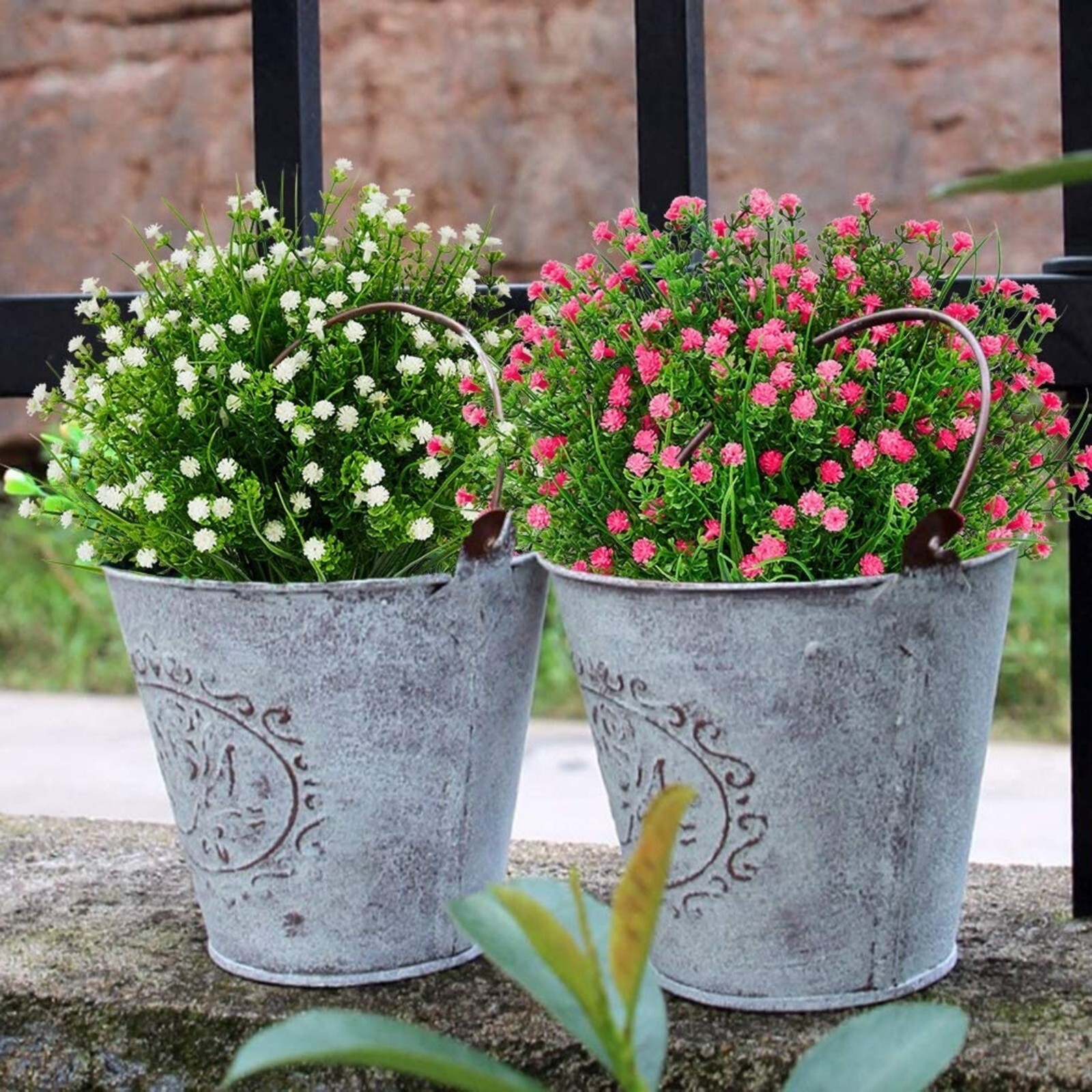 Outdoor Indoor Artificial Flowers Baby Breath UV Resistant Various Colors