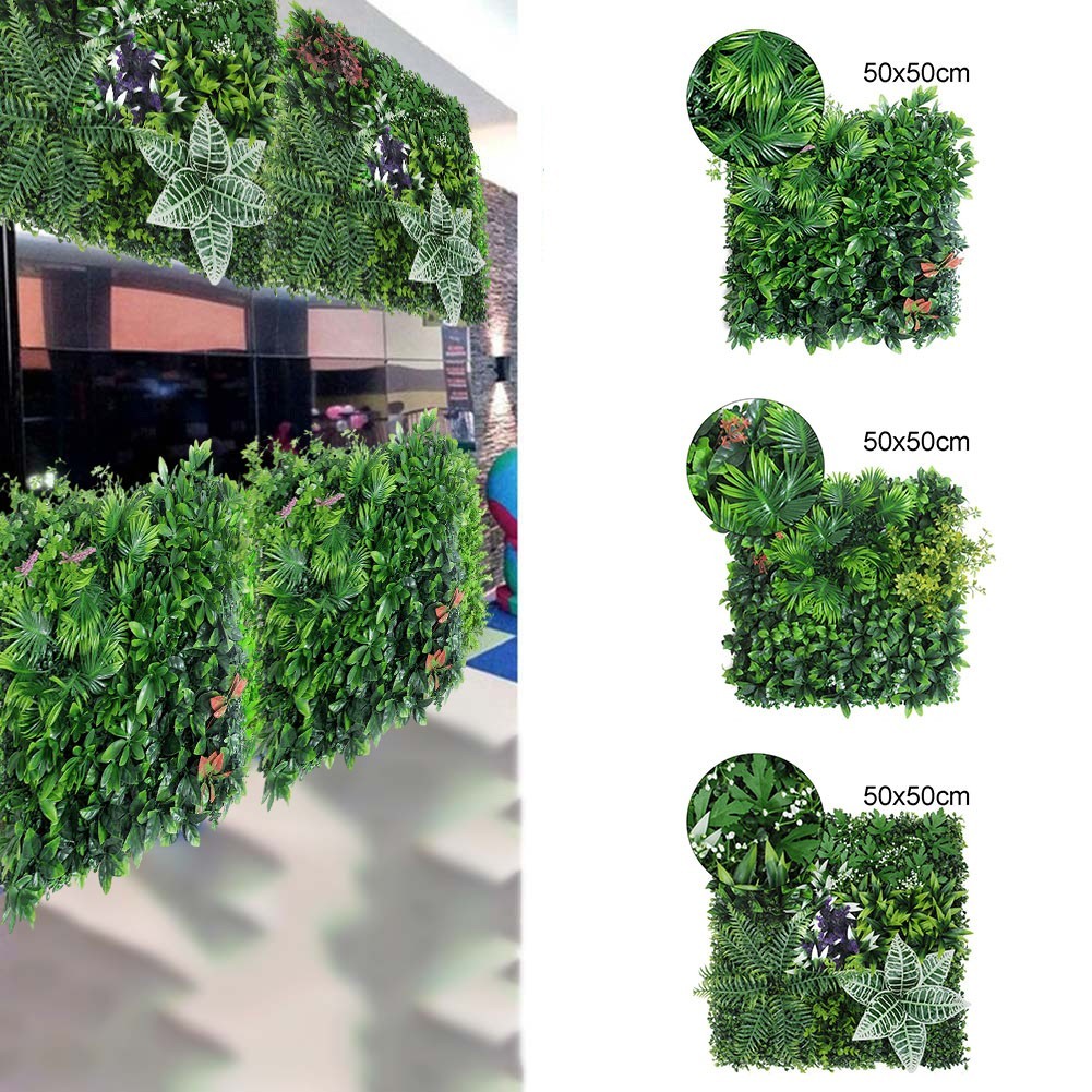 Green Plastic Lawn Plants for Home Decoration Easy to Clean and Maintain