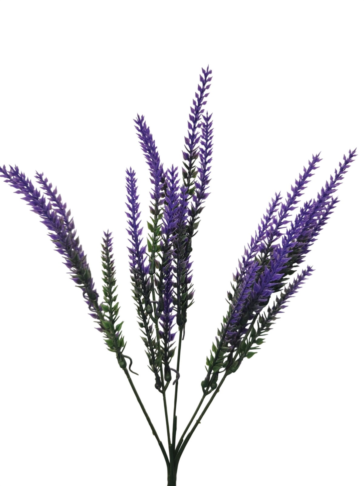 Purple Faux Lavender Stems Artificial Salvia Flowers Faux Greenery Picks French
