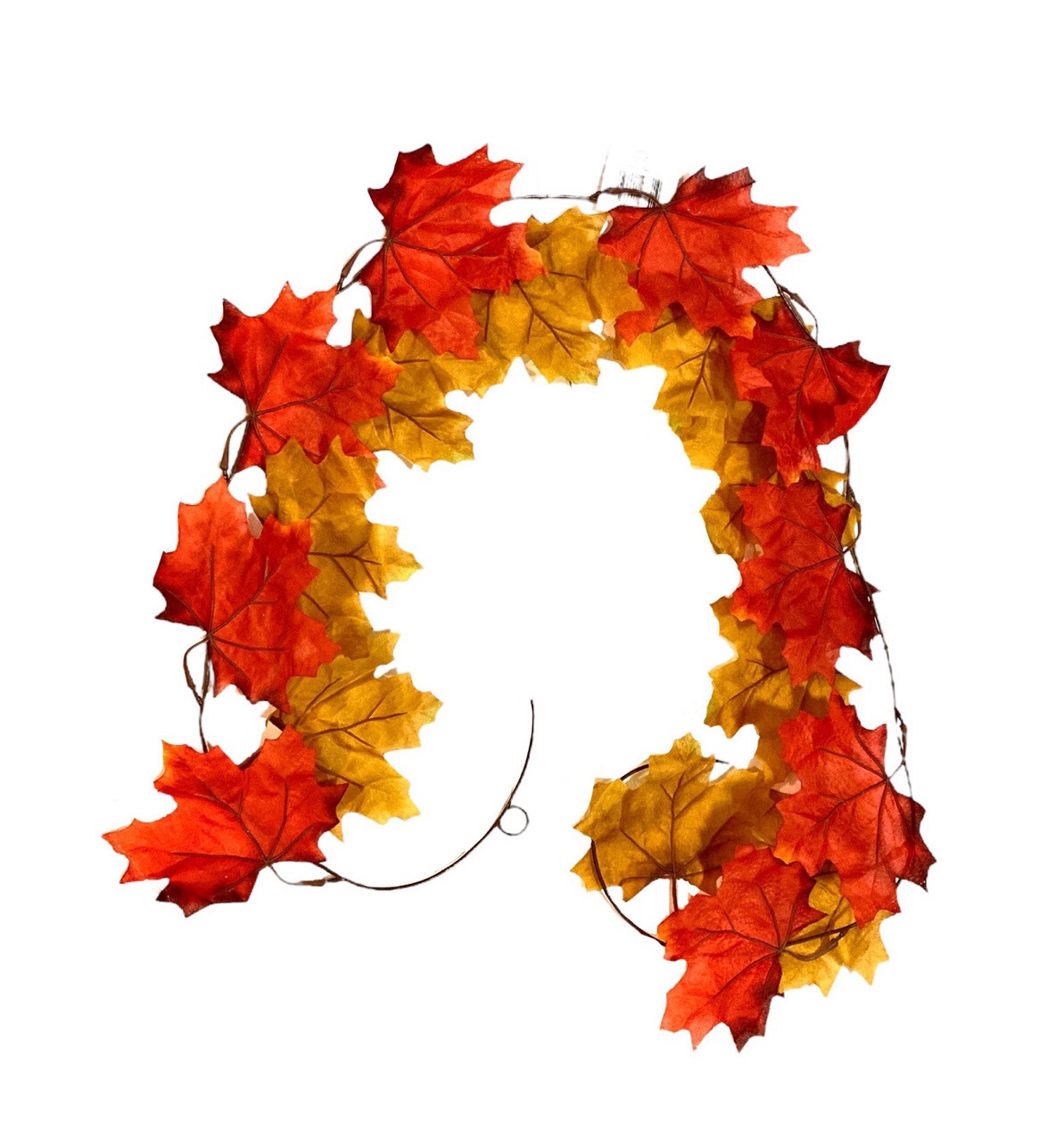 Artificial Autumn Maple Leaf Garland 18ft
