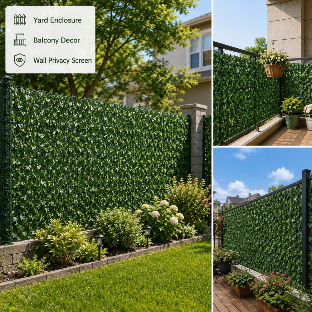 Artificial Ivy Privacy Fence
