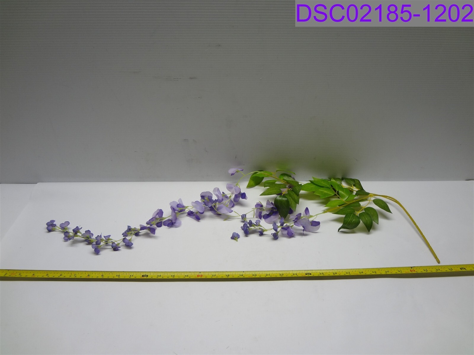 Qty = 12: Wisteria Floral Spray Pick Cascading Garland Purple 43″