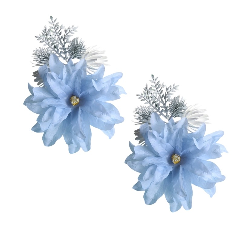 Elegant Silk Flower Arrangement Photography Window Curtain Decoration