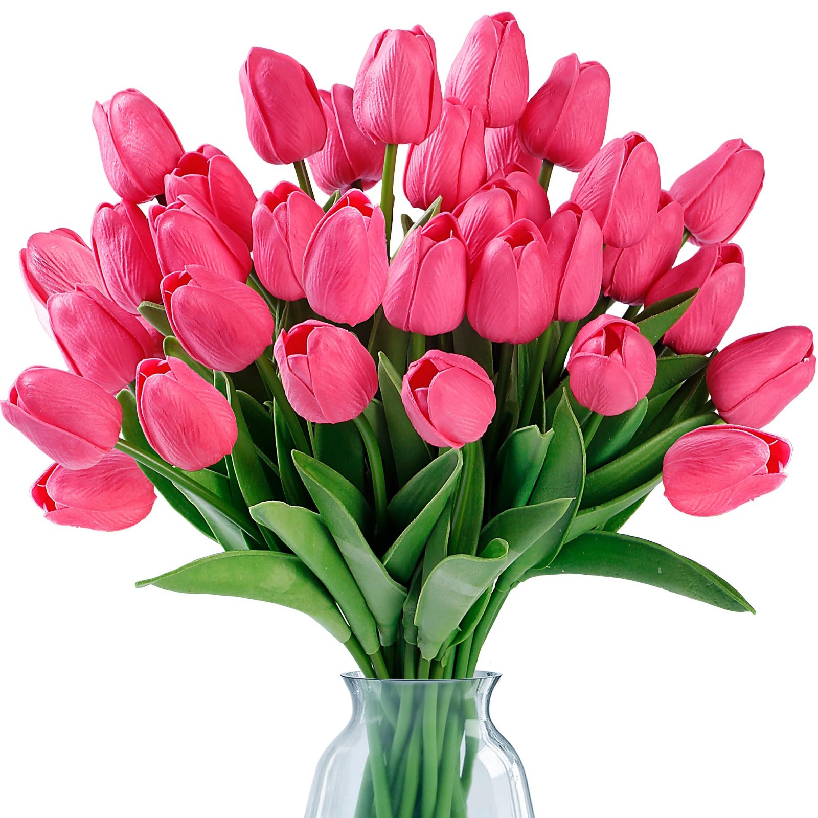15 Pcs Real Touch Fake Tulips – Artificial Flowers for Wedding, Home, Party Deco