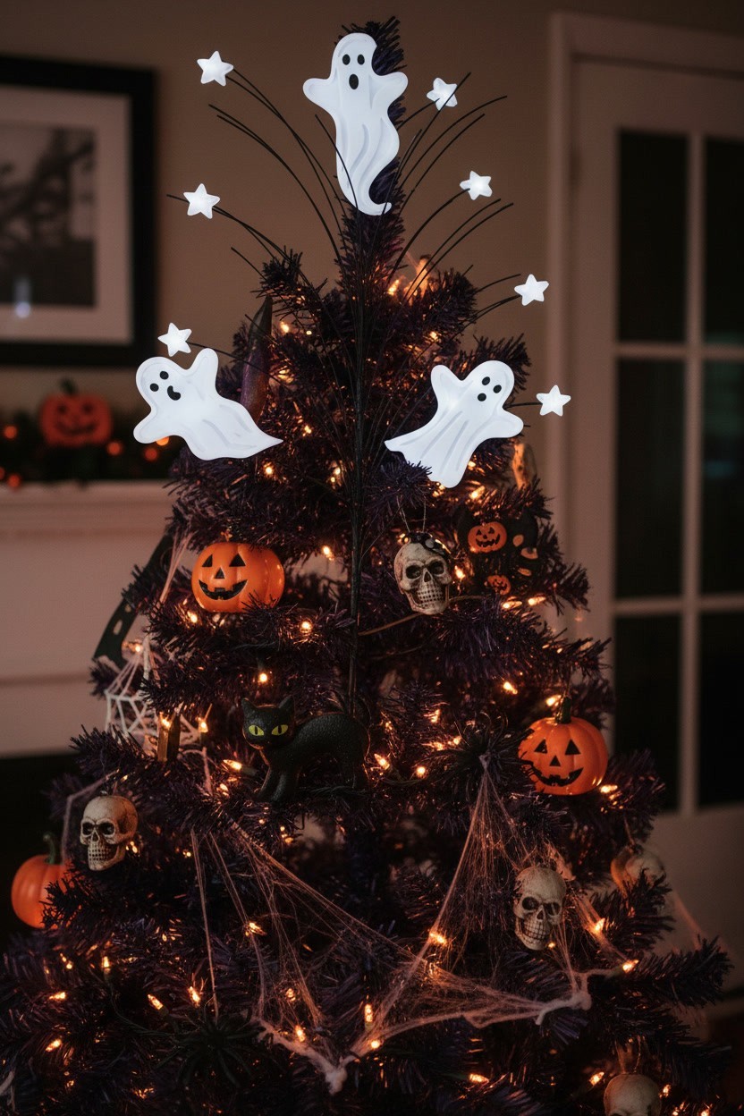 David Christopher Ghost Mini Star Pick Spray Spooky and Festive Halloween Decor