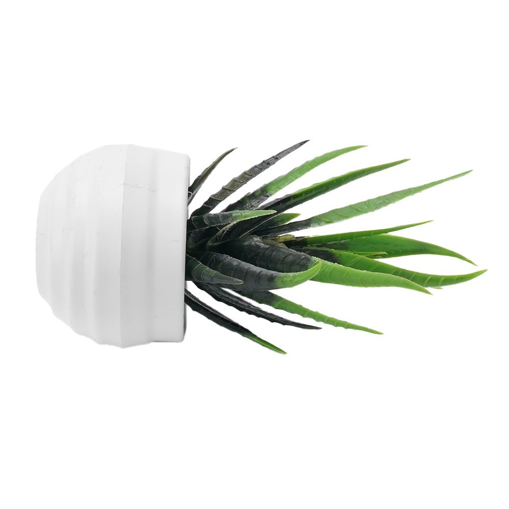 1*14*8cm, 13*11cm Aloe, Plastic Flower Artificial Potted Plant For Home, Office