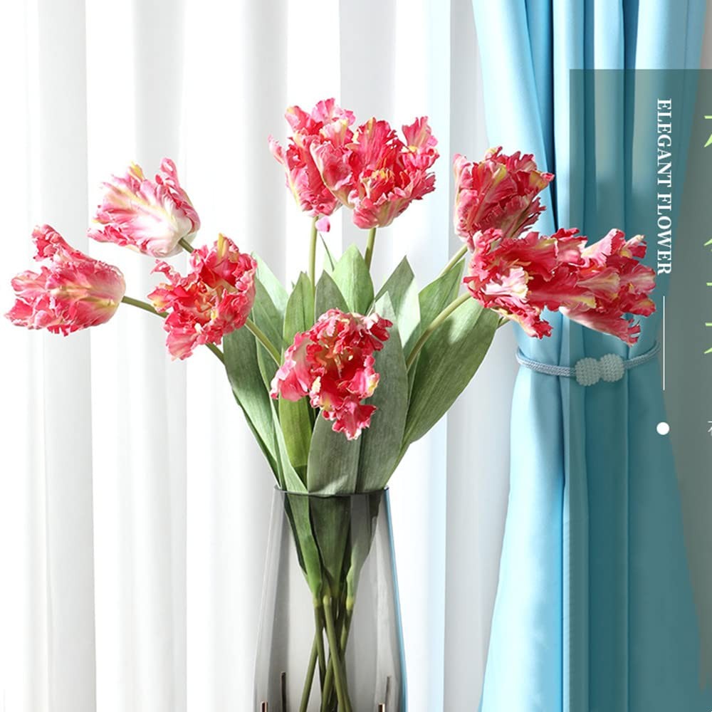 Artificial Tulip Flowers,27.2in Fake Flowers Artificial Flowers Parrot Tulips…