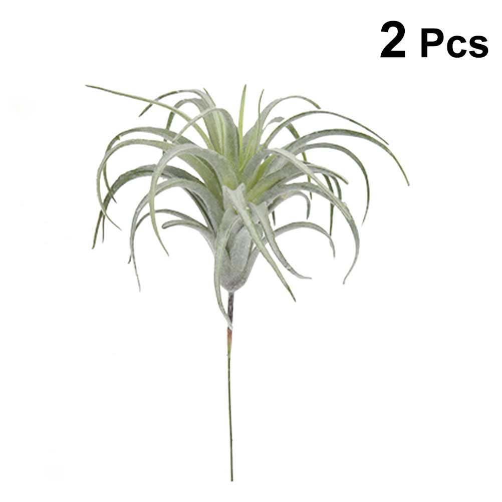 2Pcs Reusable Artificial Green Leaves Faux Greenery for Home and Office Decor