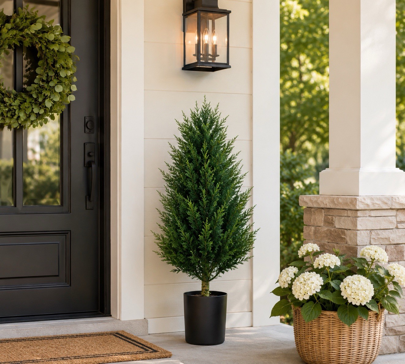 3’ Topiary Cypress Artificial Tree Home Decor UV (Indoor/Outdoor). Retail $140